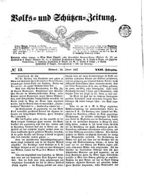 Volks- und Schützenzeitung Mittwoch 30. Januar 1867