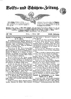 Volks- und Schützenzeitung Freitag 1. Februar 1867