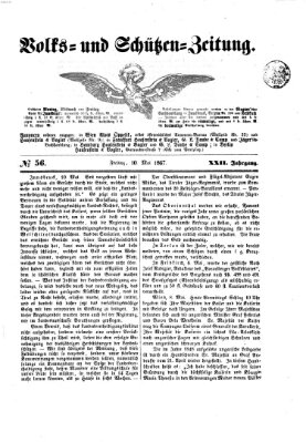 Volks- und Schützenzeitung Freitag 10. Mai 1867