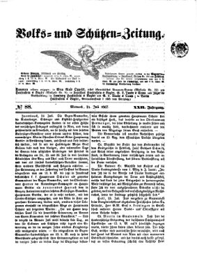 Volks- und Schützenzeitung Mittwoch 24. Juli 1867