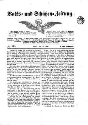 Volks- und Schützenzeitung Freitag 18. Oktober 1867