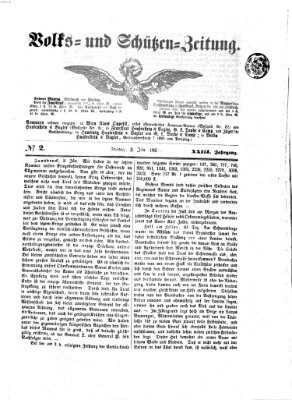 Volks- und Schützenzeitung Freitag 3. Januar 1868