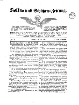 Volks- und Schützenzeitung Mittwoch 8. Januar 1868