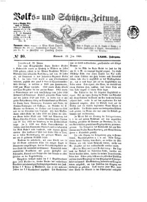 Volks- und Schützenzeitung Mittwoch 22. Januar 1868