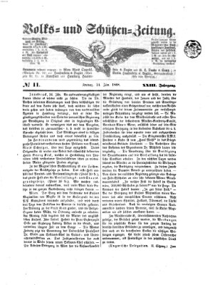 Volks- und Schützenzeitung Freitag 24. Januar 1868