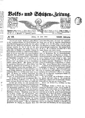 Volks- und Schützenzeitung Freitag 21. Februar 1868