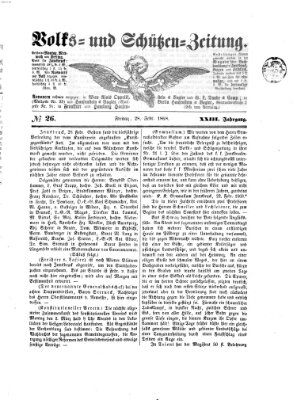 Volks- und Schützenzeitung Freitag 28. Februar 1868