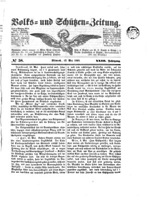 Volks- und Schützenzeitung Mittwoch 13. Mai 1868