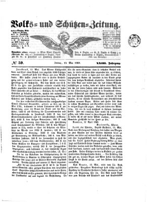 Volks- und Schützenzeitung Freitag 15. Mai 1868