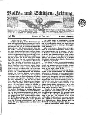 Volks- und Schützenzeitung Mittwoch 17. Juni 1868