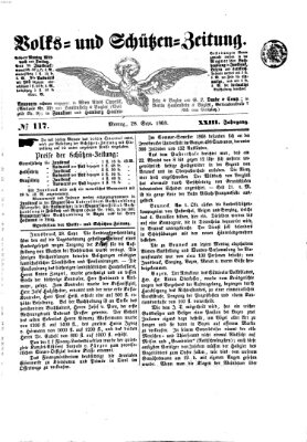 Volks- und Schützenzeitung Montag 28. September 1868