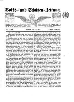 Volks- und Schützenzeitung Mittwoch 28. Oktober 1868