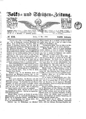 Volks- und Schützenzeitung Freitag 6. November 1868