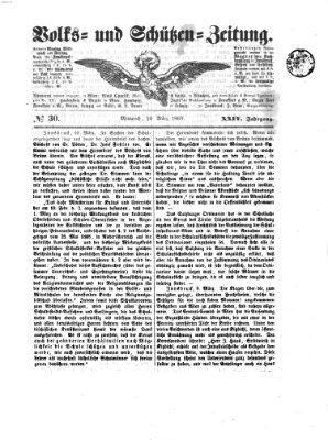 Volks- und Schützenzeitung Mittwoch 10. März 1869