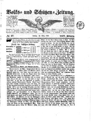 Volks- und Schützenzeitung Freitag 26. März 1869