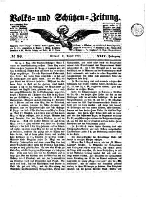 Volks- und Schützenzeitung Mittwoch 11. August 1869