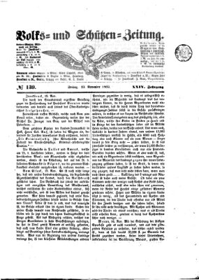 Volks- und Schützenzeitung Freitag 19. November 1869