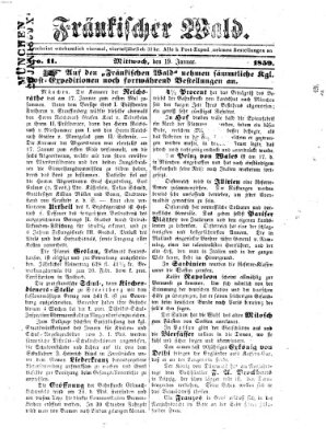 Fränkischer Wald Mittwoch 19. Januar 1859