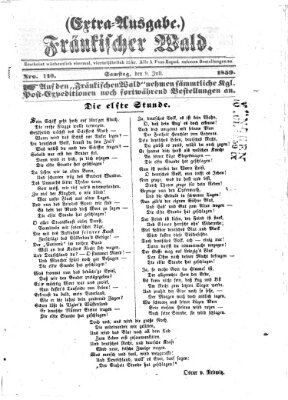 Fränkischer Wald Samstag 9. Juli 1859