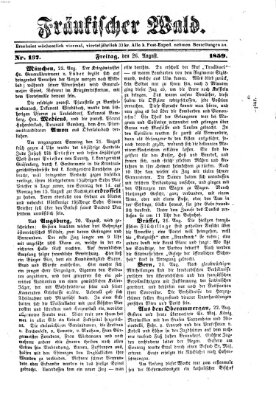 Fränkischer Wald Freitag 26. August 1859