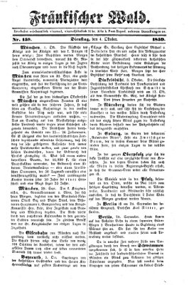 Fränkischer Wald Dienstag 4. Oktober 1859