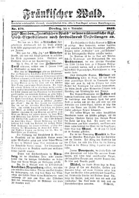 Fränkischer Wald Dienstag 8. November 1859