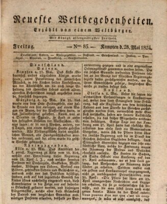 Neueste Weltbegebenheiten (Kemptner Zeitung) Freitag 28. Mai 1824