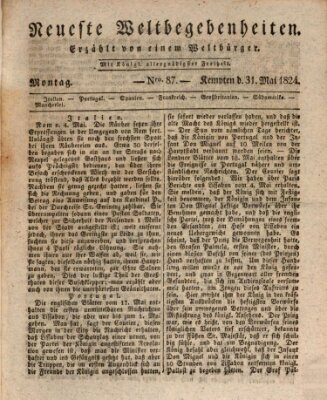 Neueste Weltbegebenheiten (Kemptner Zeitung) Montag 31. Mai 1824