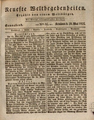 Neueste Weltbegebenheiten (Kemptner Zeitung) Samstag 28. Mai 1825