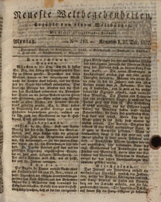 Neueste Weltbegebenheiten (Kemptner Zeitung) Montag 31. Dezember 1827