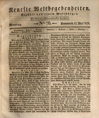 Neueste Weltbegebenheiten (Kemptner Zeitung) Montag 12. Mai 1828