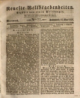 Neueste Weltbegebenheiten (Kemptner Zeitung) Mittwoch 14. Mai 1828