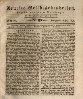 Neueste Weltbegebenheiten (Kemptner Zeitung) Montag 19. Mai 1828