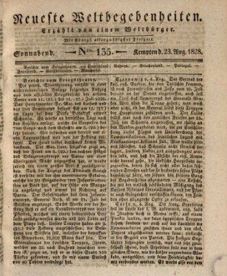 Neueste Weltbegebenheiten (Kemptner Zeitung) Samstag 23. August 1828