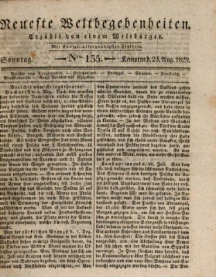 Neueste Weltbegebenheiten (Kemptner Zeitung) Sonntag 23. August 1829