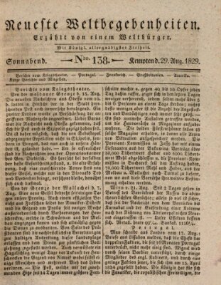 Neueste Weltbegebenheiten (Kemptner Zeitung) Samstag 29. August 1829