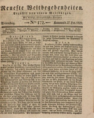 Neueste Weltbegebenheiten (Kemptner Zeitung) Dienstag 27. Oktober 1829