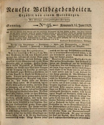 Neueste Weltbegebenheiten (Kemptner Zeitung) Montag 14. Juni 1830