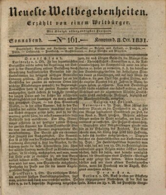 Neueste Weltbegebenheiten (Kemptner Zeitung) Samstag 8. Oktober 1831