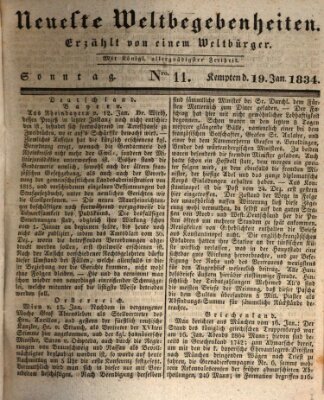 Neueste Weltbegebenheiten (Kemptner Zeitung) Sonntag 19. Januar 1834