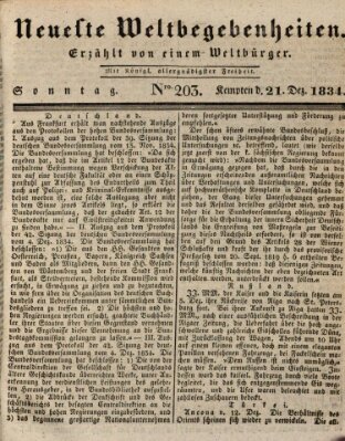 Neueste Weltbegebenheiten (Kemptner Zeitung) Sonntag 21. Dezember 1834