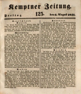 Kemptner Zeitung Freitag 6. August 1841