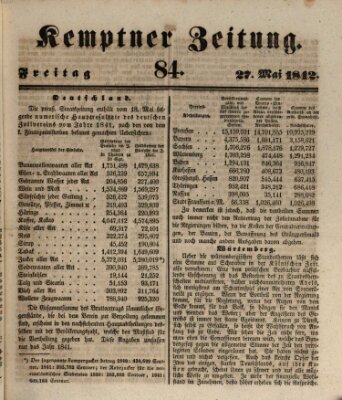 Kemptner Zeitung Freitag 27. Mai 1842