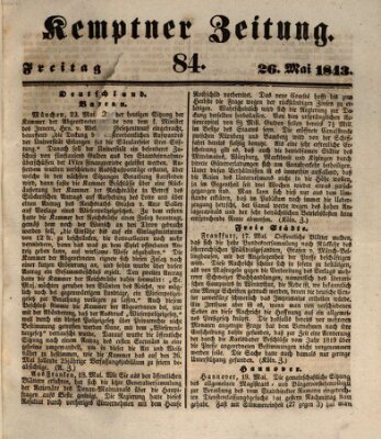 Kemptner Zeitung Freitag 26. Mai 1843