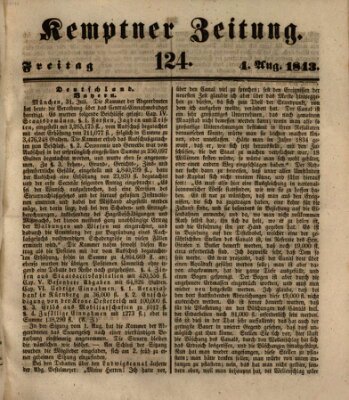 Kemptner Zeitung Freitag 4. August 1843