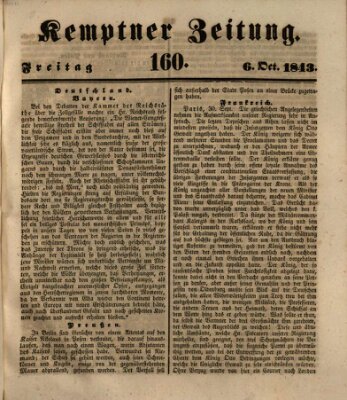 Kemptner Zeitung Freitag 6. Oktober 1843