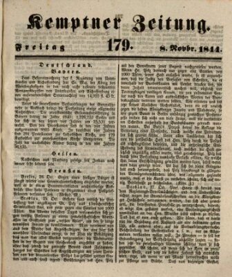 Kemptner Zeitung Freitag 8. November 1844