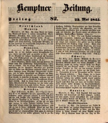 Kemptner Zeitung Freitag 23. Mai 1845