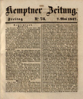 Kemptner Zeitung Freitag 7. Mai 1847