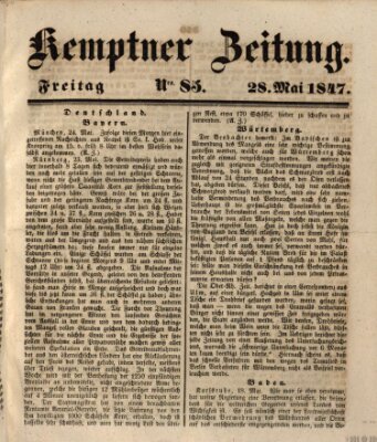 Kemptner Zeitung Freitag 28. Mai 1847